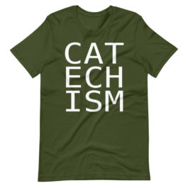 Big Letter Catechism – Short-Sleeve Unisex T-Shirt